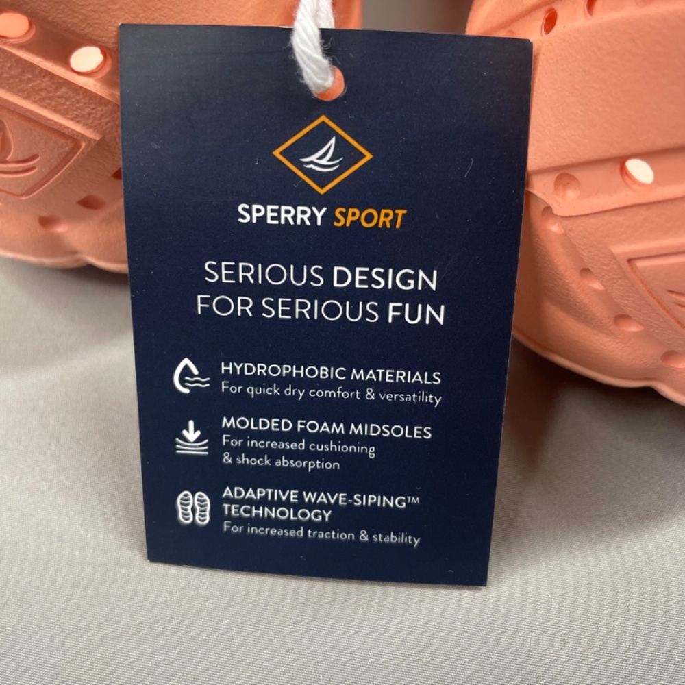 NEW Sperry Shoes Womens 9 pink water strider rubber slip on outdoor kayak boat - Picture 8 of 10